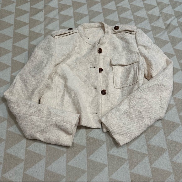 Tanya Taylor Tanya Taylor
Kerrin Bouclé Cotton-Blend Crop Jacket - Picture 4 of 6